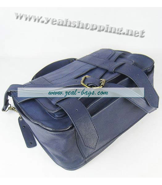 Knockoff Proenza Schouler Suede PS1 Satchel Bag in Blue Lambskin